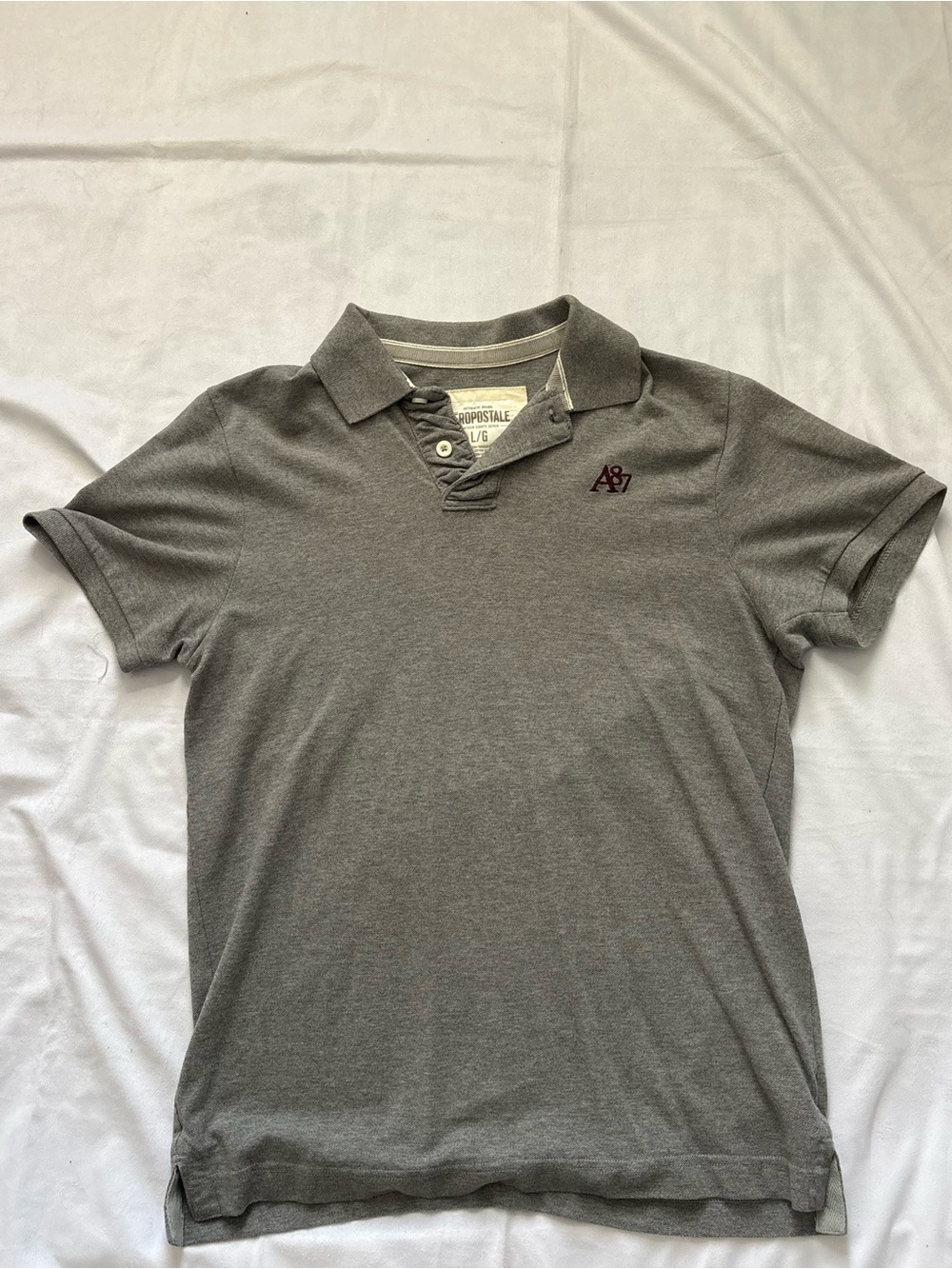 Y2K 2000s style Aeropostale A87 Grey Polo | $20